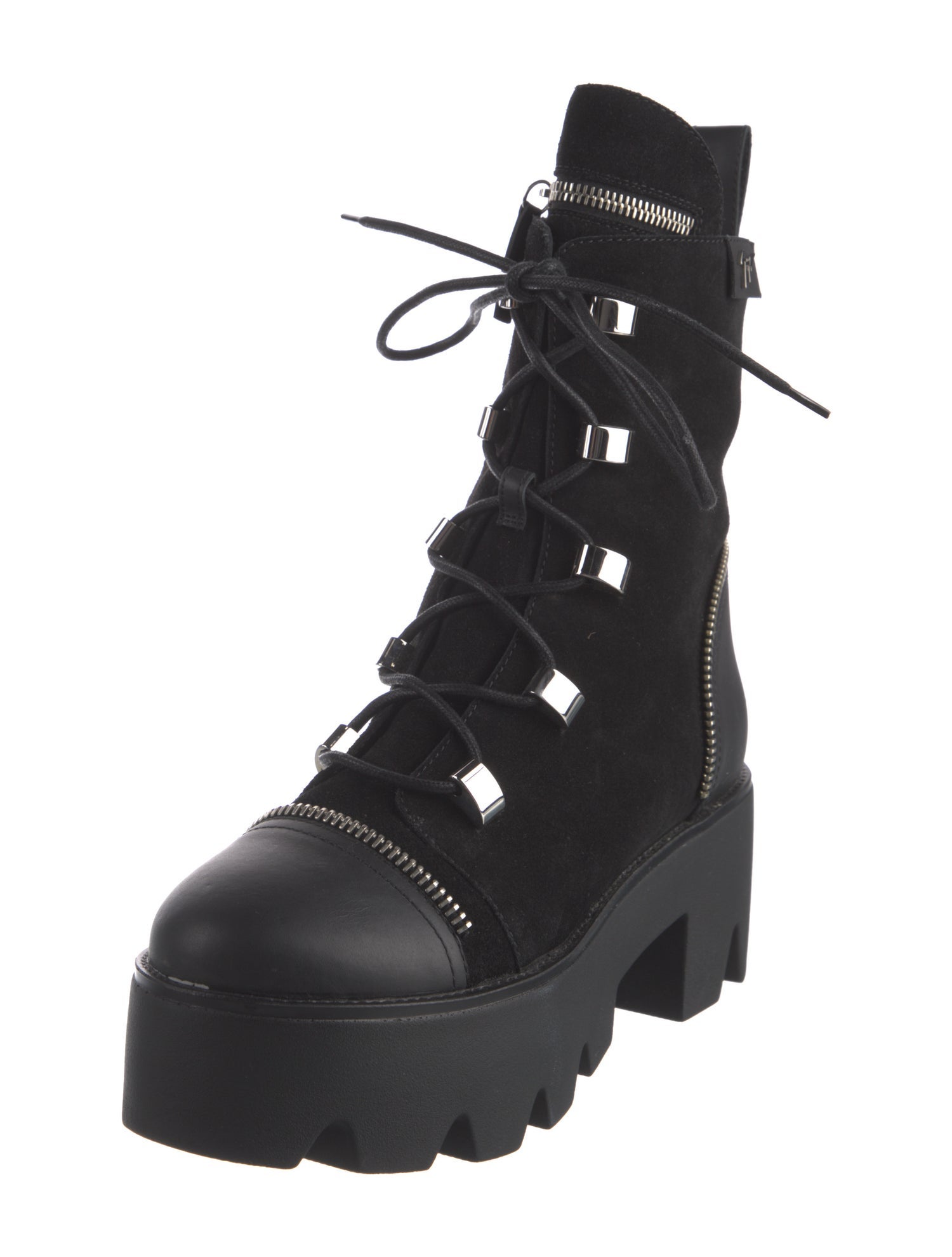 Giuseppe Zanotti Suede Combat Boots