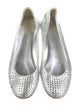 Giuseppe Zanotti Leather Crystal Embellishments Flats