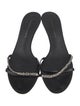 Giuseppe Zanotti Leather Crystal Embellishments Slides