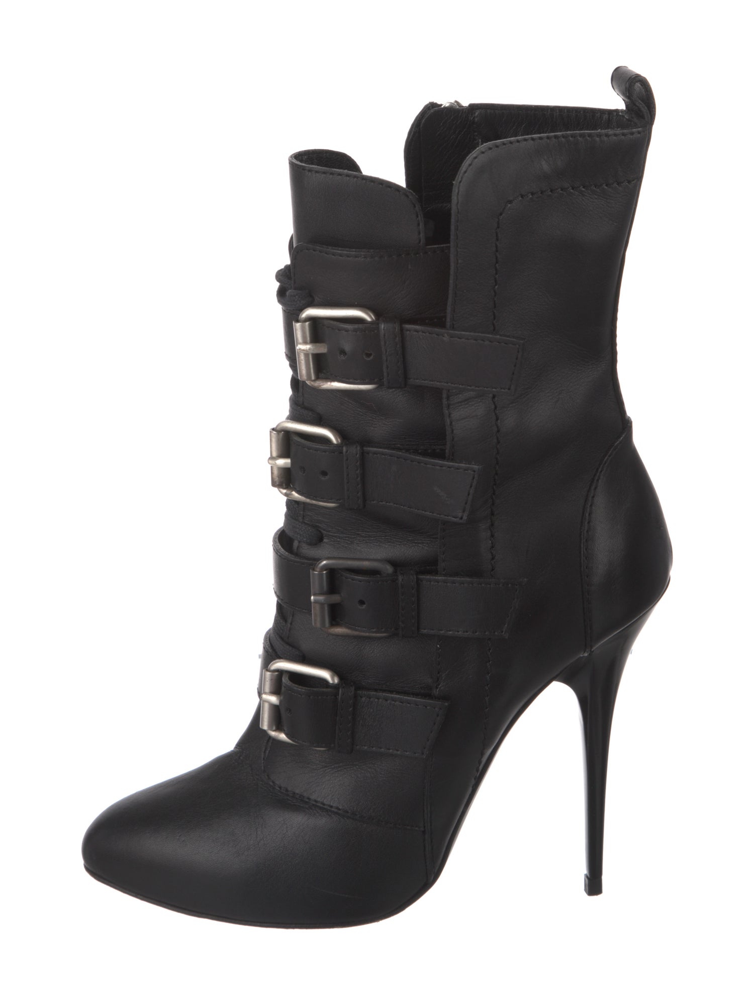 Giuseppe Zanotti Leather Lace-Up Boots