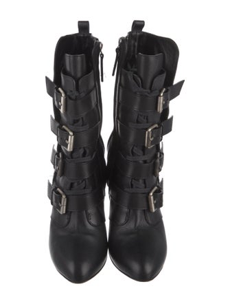 Giuseppe Zanotti Leather Lace-Up Boots