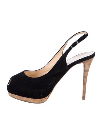 Giuseppe Zanotti Suede Slingback Pumps