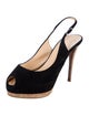 Giuseppe Zanotti Suede Slingback Pumps