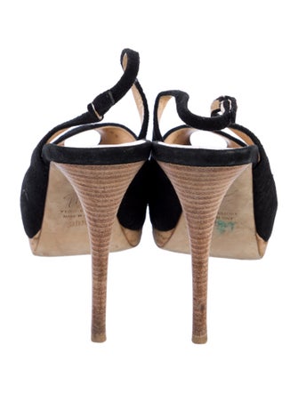 Giuseppe Zanotti Suede Slingback Pumps