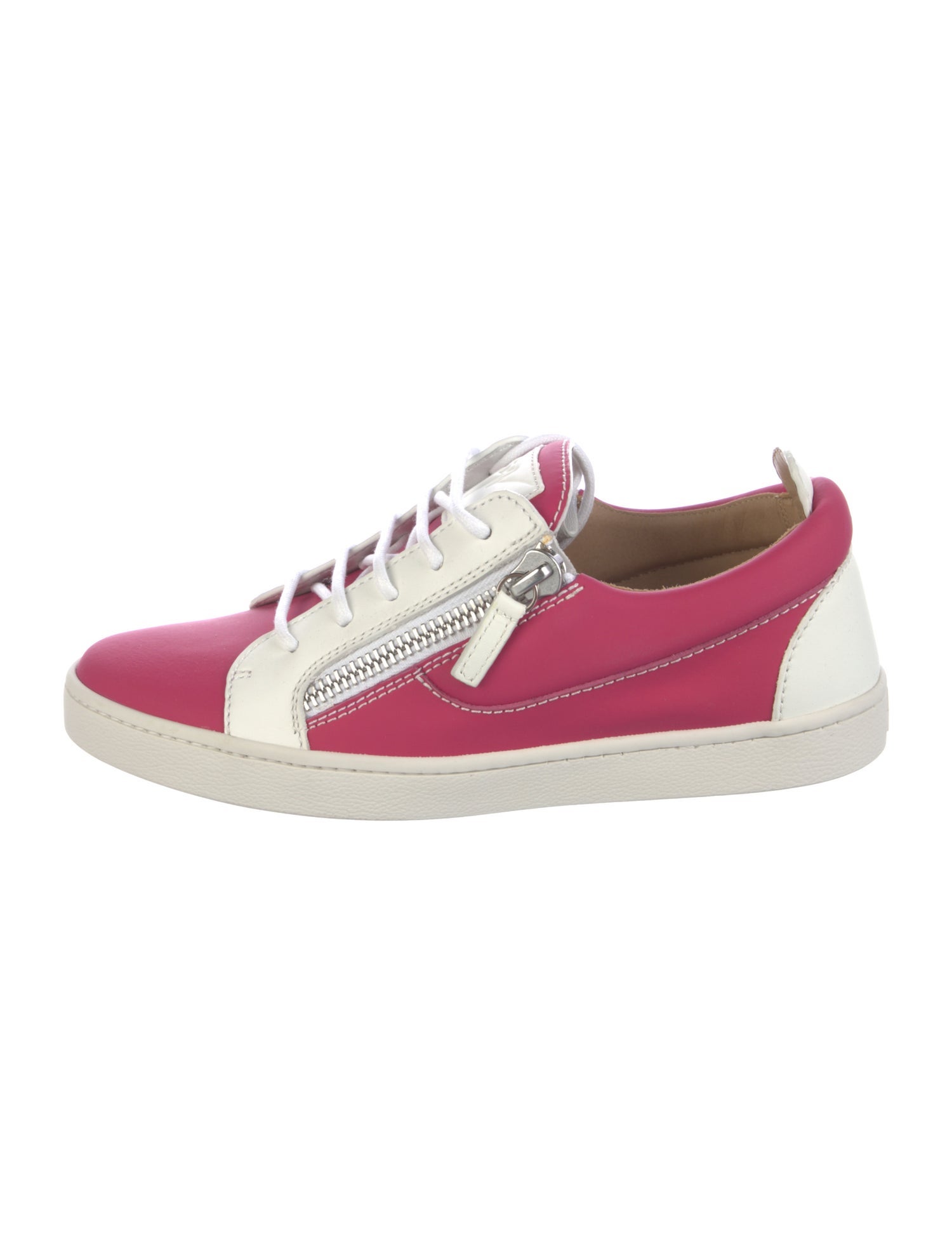 Giuseppe Zanotti Leather Colorblock Pattern Sneakers