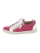 Giuseppe Zanotti Leather Colorblock Pattern Sneakers