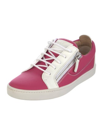 Giuseppe Zanotti Leather Colorblock Pattern Sneakers
