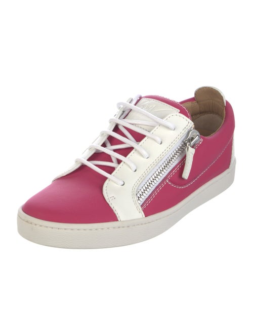 Giuseppe Zanotti Leather Colorblock Pattern Sneakers