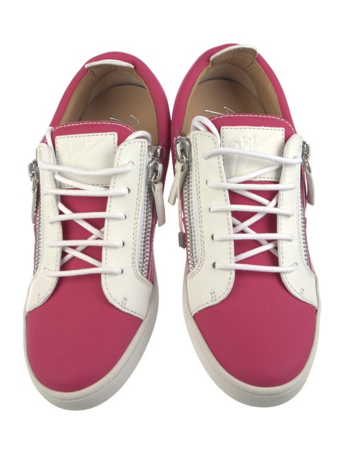 Giuseppe Zanotti Leather Colorblock Pattern Sneakers