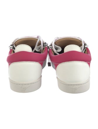 Giuseppe Zanotti Leather Colorblock Pattern Sneakers