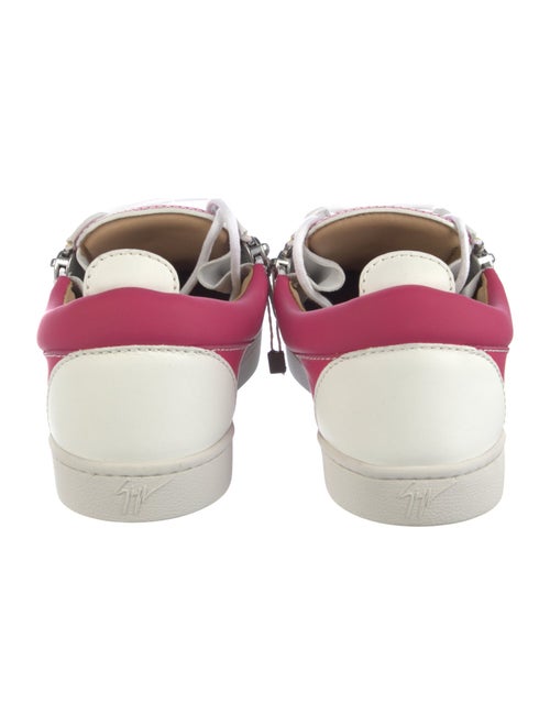 Giuseppe Zanotti Leather Colorblock Pattern Sneakers