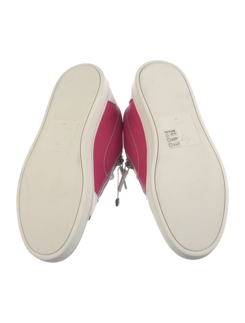 Giuseppe Zanotti Leather Colorblock Pattern Sneakers