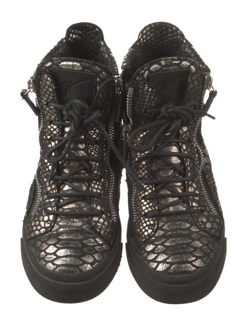 Giuseppe Zanotti Leather Animal Print Sneakers