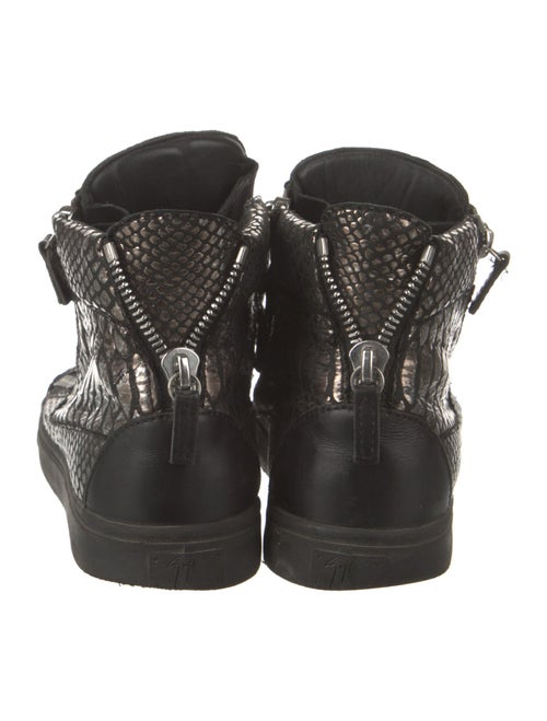 Giuseppe Zanotti Leather Animal Print Sneakers