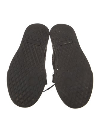 Giuseppe Zanotti Leather Animal Print Sneakers