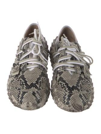 Giuseppe Zanotti Leather Animal Print Sneakers