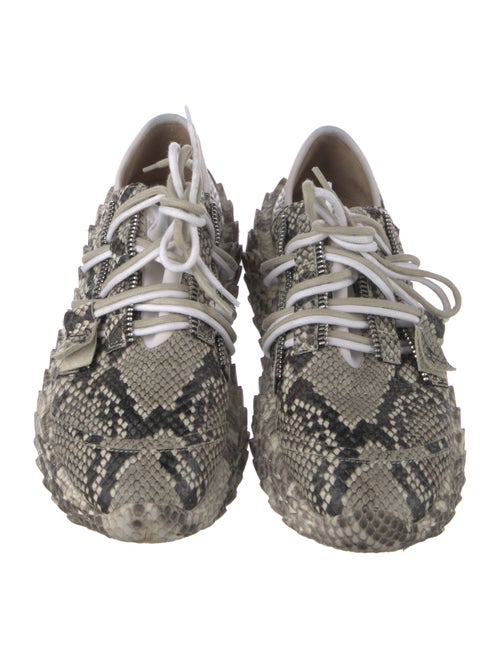 Giuseppe Zanotti Leather Animal Print Sneakers
