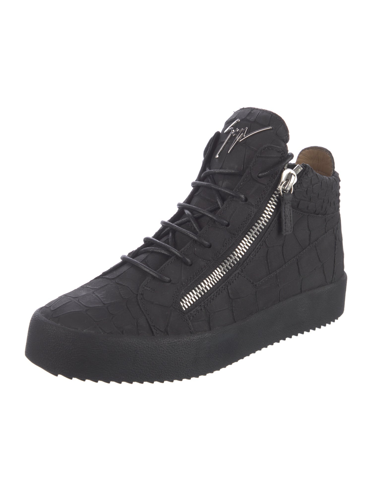 Giuseppe Zanotti Leather Hiking Boots