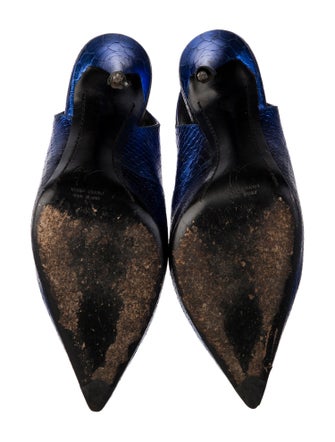 Giuseppe Zanotti Leather Animal Print Slingback Pumps