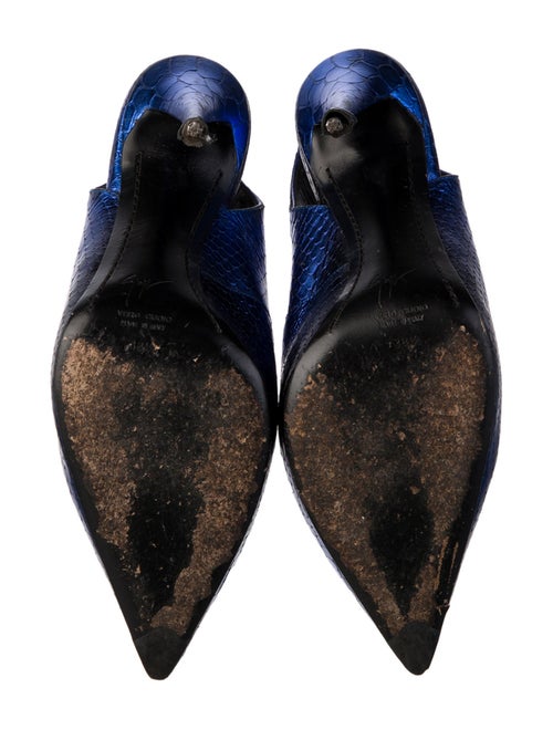 Giuseppe Zanotti Leather Animal Print Slingback Pumps