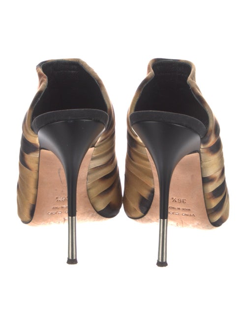Giuseppe Zanotti Satin Animal Print Mules