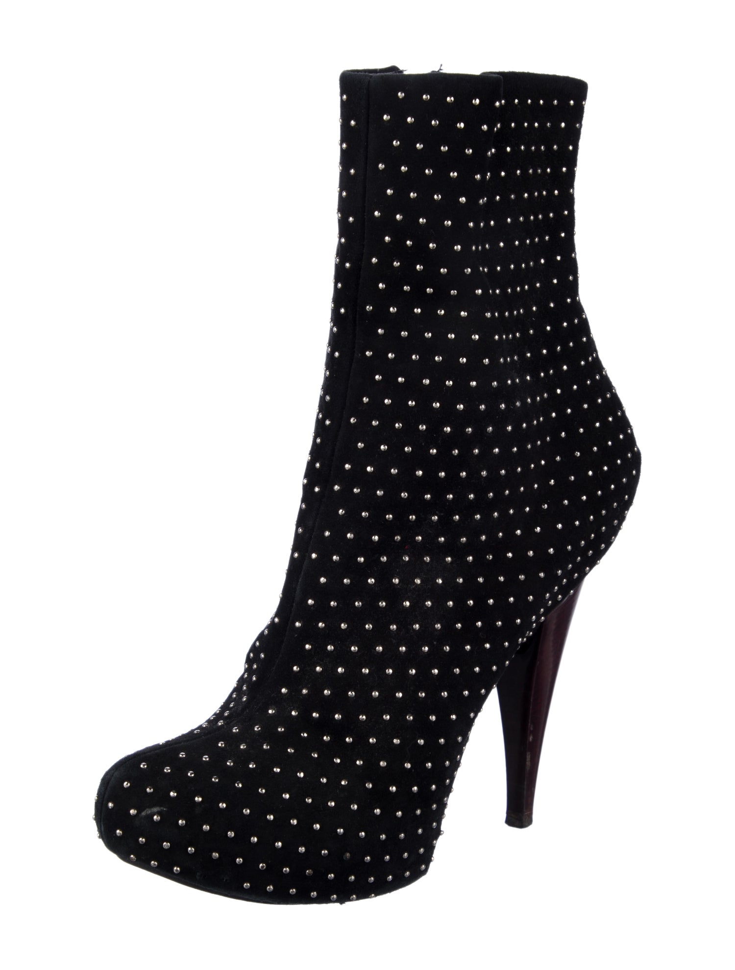 Giuseppe Zanotti Suede Studded Accents Boots