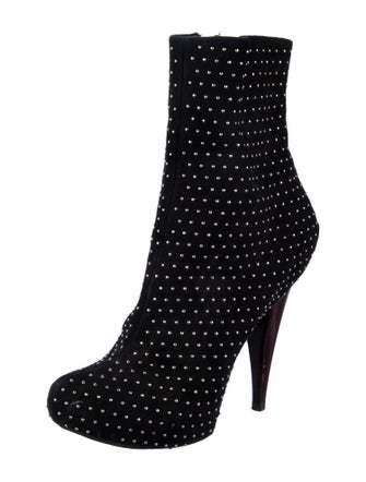 Giuseppe Zanotti Suede Studded Accents Boots