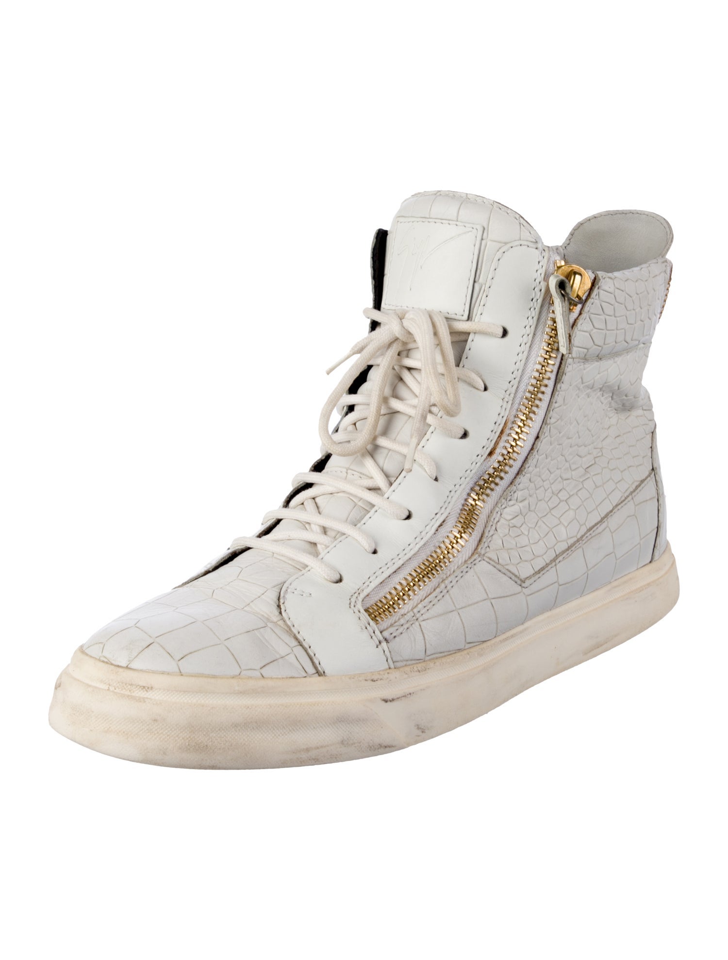 Giuseppe Zanotti Embossed Leather Sneakers
