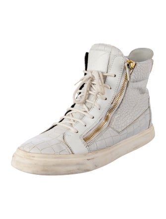 Giuseppe Zanotti Embossed Leather Sneakers