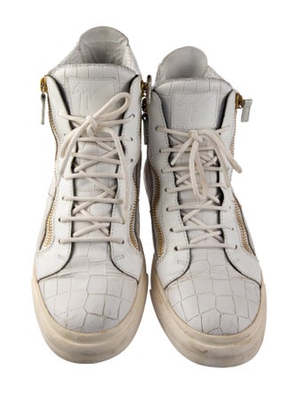 Giuseppe Zanotti Embossed Leather Sneakers