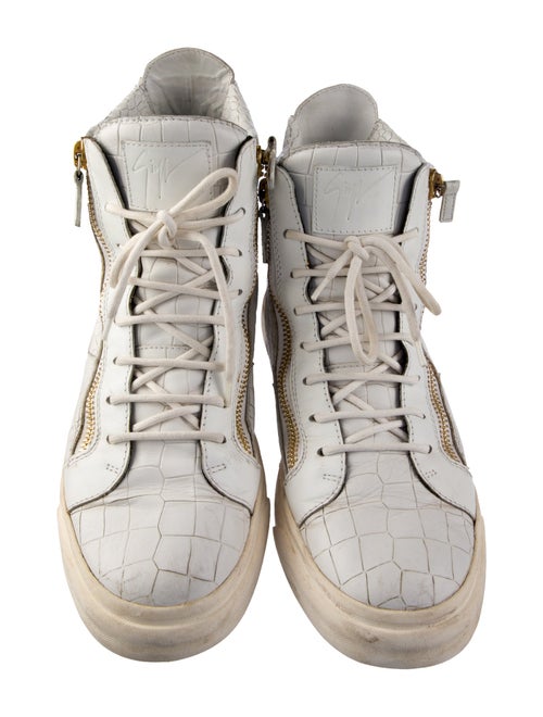 Giuseppe Zanotti Embossed Leather Sneakers