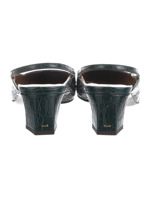 Giuseppe Zanotti Embossed Leather Slingback Pumps