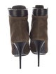 Giuseppe Zanotti Suede Leather Trim Embellishment Lace-Up Boots