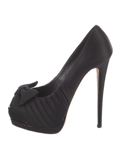 Giuseppe Zanotti Satin Bow Accents Pumps