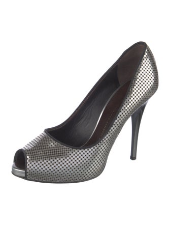 Giuseppe Zanotti Leather Lasercut Accents Pumps