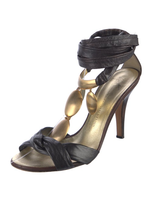Giuseppe Zanotti Leather T-Strap Sandals