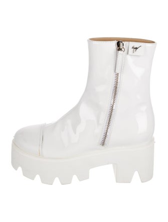Giuseppe Zanotti Patent Leather Combat Boots