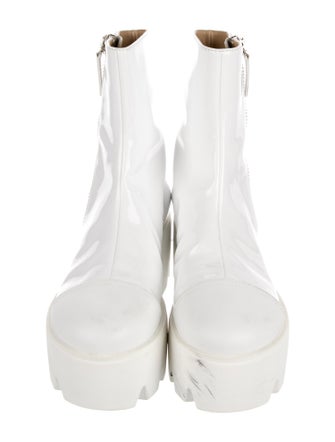 Giuseppe Zanotti Patent Leather Combat Boots