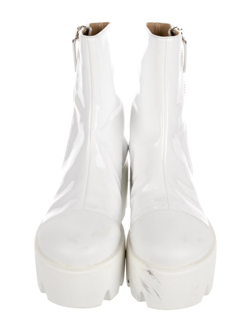 Giuseppe Zanotti Patent Leather Combat Boots