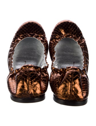 Giuseppe Zanotti Leather Ballet Flats