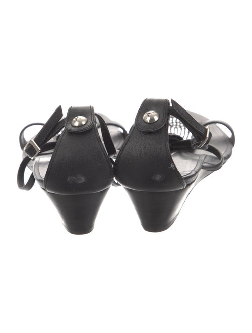 Giuseppe Zanotti Leather Crystal Embellishments T-Strap Sandals