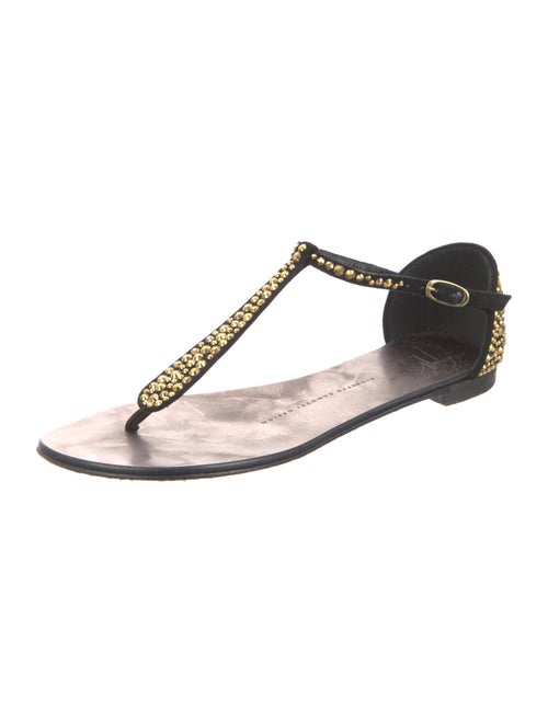 Giuseppe Zanotti Leather T-Strap Sandals