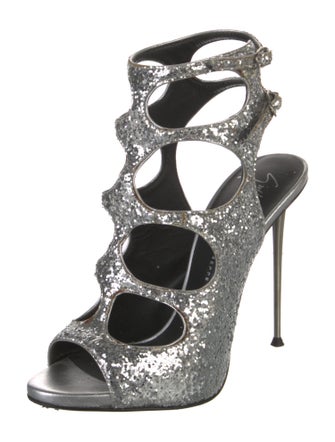 Giuseppe Zanotti Glitter Glitter Accents Gladiator Sandals