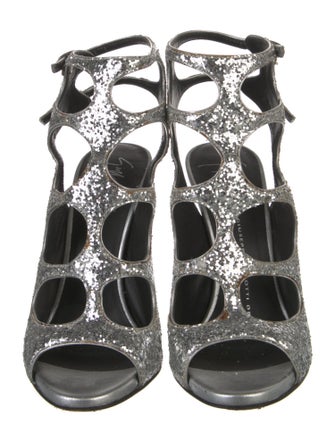Giuseppe Zanotti Glitter Glitter Accents Gladiator Sandals