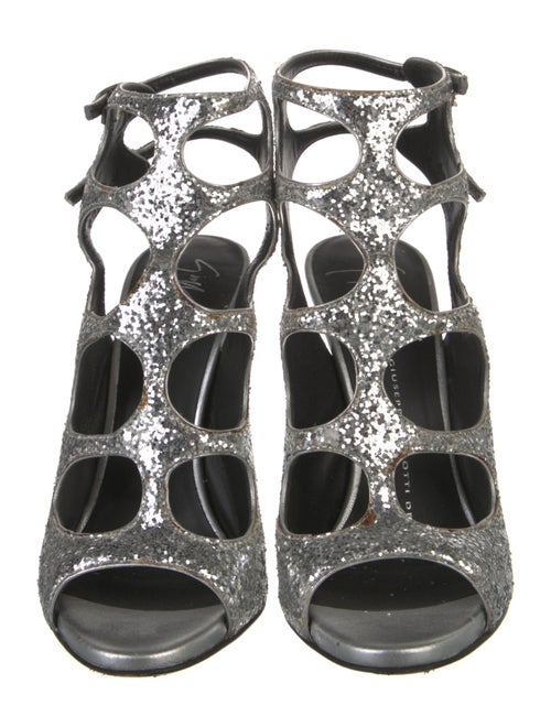 Giuseppe Zanotti Glitter Glitter Accents Gladiator Sandals