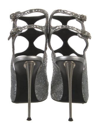 Giuseppe Zanotti Glitter Glitter Accents Gladiator Sandals