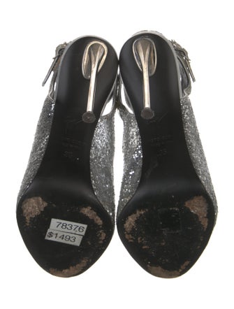 Giuseppe Zanotti Glitter Glitter Accents Gladiator Sandals