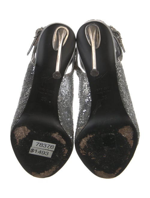 Giuseppe Zanotti Glitter Glitter Accents Gladiator Sandals