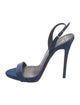 Giuseppe Zanotti Satin Slingback Sandals