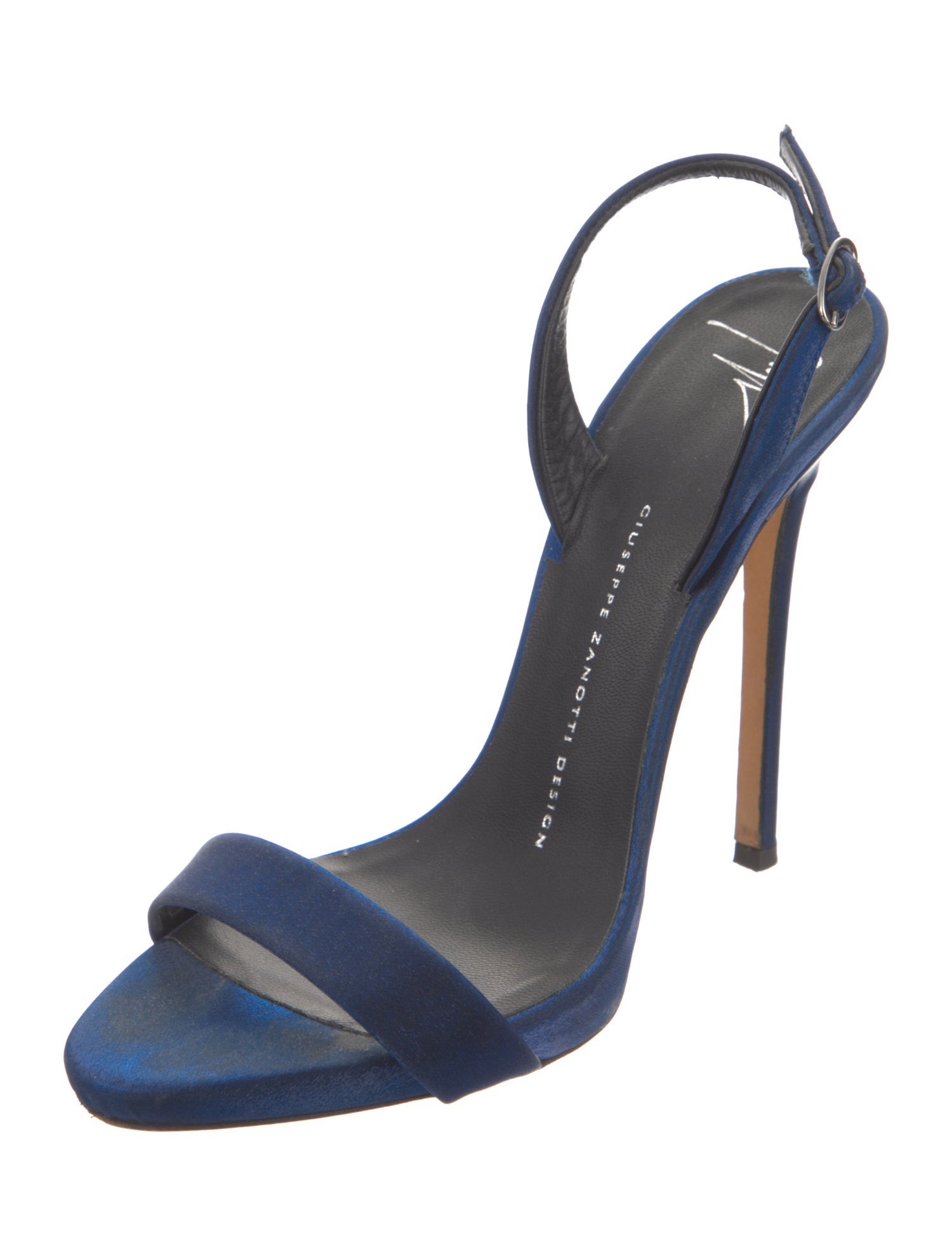 Giuseppe Zanotti Satin Slingback Sandals